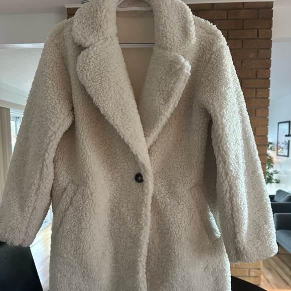 Cream Teddy coat - Picture 1 of 5